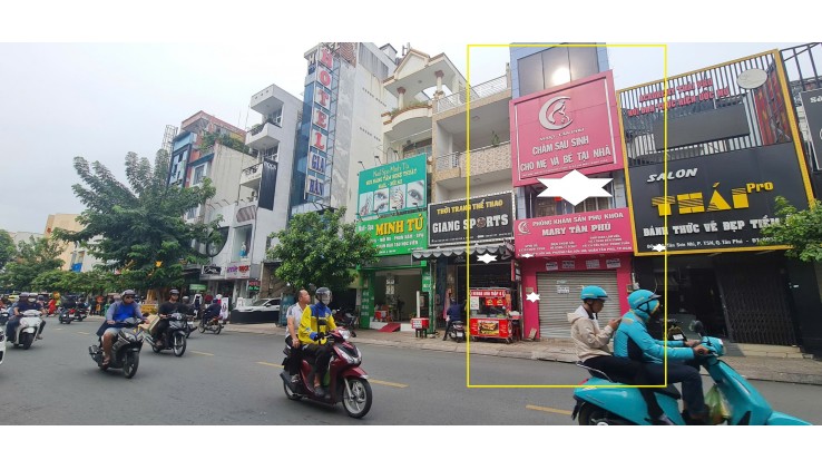 SỐC-Cho thuê nhà Mặt Tiền Tân Sơn Nhì 56m2, 3Lầu - 22Triệu